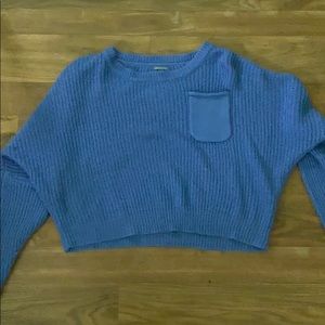 Long sleeve purple sweater